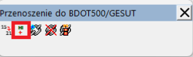 Widok palety przenoszenia do BDOT500/GESUT Widok palety przenoszenia do BDOT500/GESUT