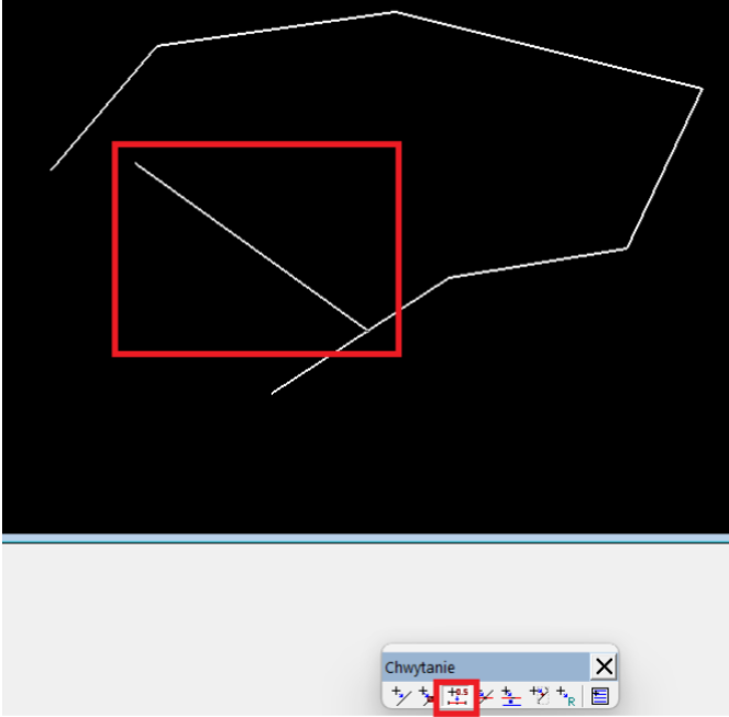 Widok palety chwytania i okna grafiki Widok palety chwytania i okna grafiki