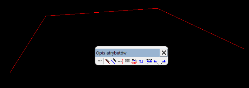 Widok okna grafiki i palety opisu atrybutów Widok okna grafiki i palety opisu atrybutów