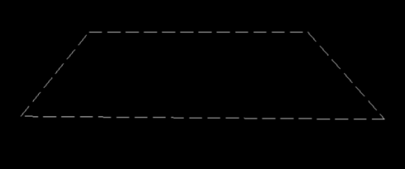 Widok obrysu skarpy Widok obrysu skarpy