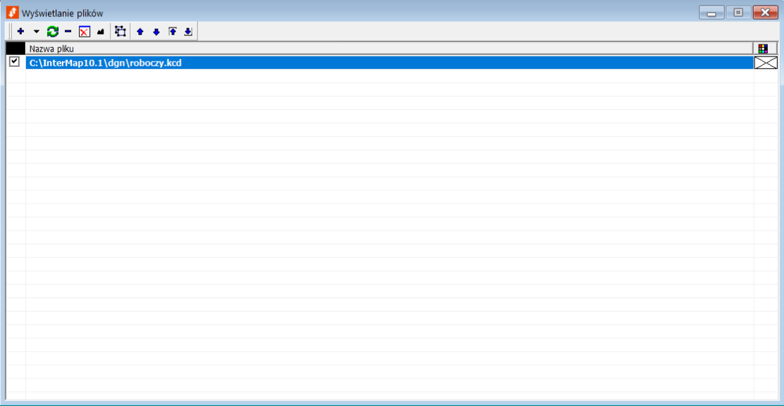 Widok okna wyświetlania plików Widok okna wyświetlania plików