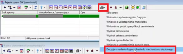 Widok opcji w rozwijalnym menu Widok opcji w rozwijalnym menu