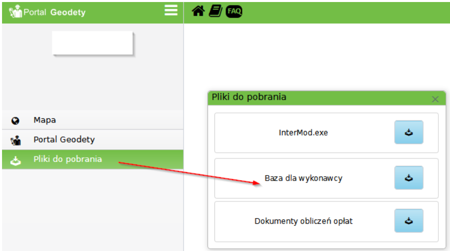 Widok strony z rozwiniętymi opcjami plików do pobrania Widok strony z rozwiniętymi opcjami plików do pobrania