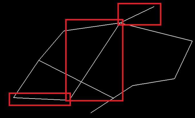 Widok okna grafiku z kolejnymi zasnapowanymi odcinkami Widok okna grafiku z kolejnymi zasnapowanymi odcinkami