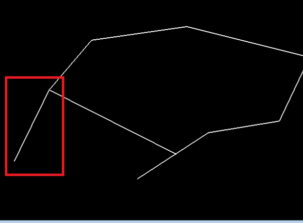 Widok okna grafiku z kolejnymi zasnapowanymi odcinkami Widok okna grafiku z kolejnymi zasnapowanymi odcinkami