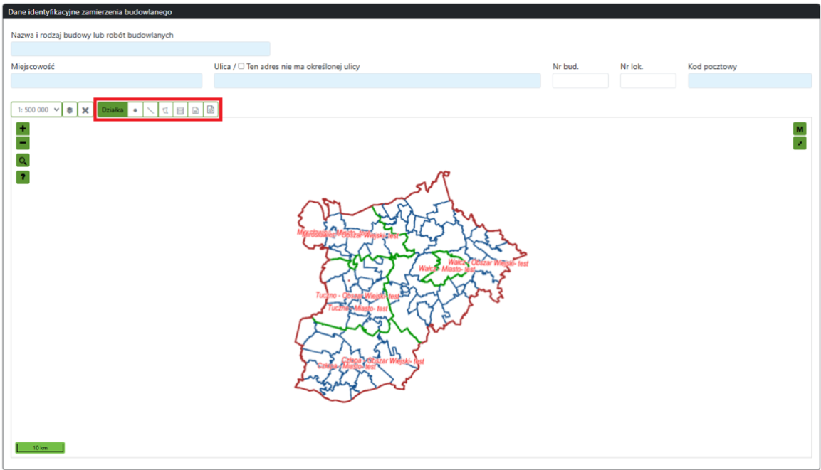 Widok okna z mapą Widok okna z mapą