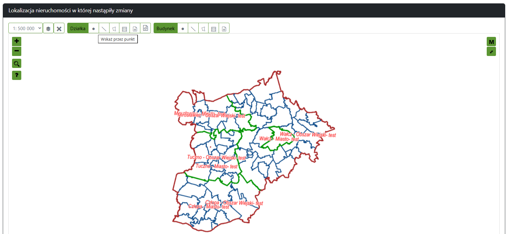 Widok części wniosku zgłoszenia zmiany danych Widok części wniosku zgłoszenia zmiany danych