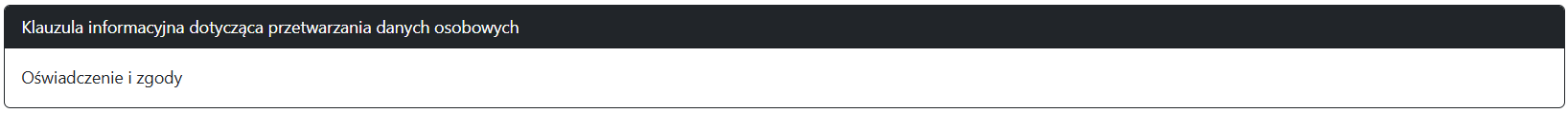Widok okna z klauzulą informacyjną Widok okna z klauzulą informacyjną