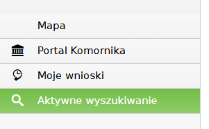 Widok dodatkowej opcji aktywnego wyszukiwania w menu Widok dodatkowej opcji aktywnego wyszukiwania w menu