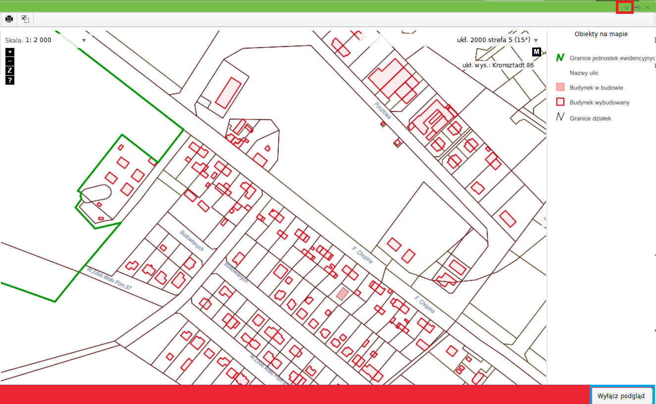 Widok mapy Widok mapy