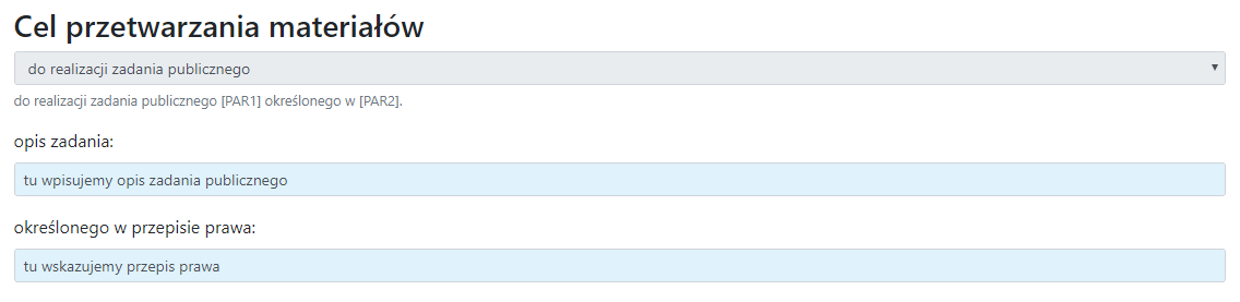 Widok elementu celu przetwarzania materiałów Widok elementu celu przetwarzania materiałów