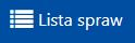 Ikona z białą listą i białym napisem: Lista spraw na granatowym tle