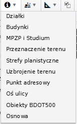 Widok okna opcji wyświetlania opcji informacji o obiektach mapowych Widok okna opcji wyświetlania opcji informacji o obiektach mapowych